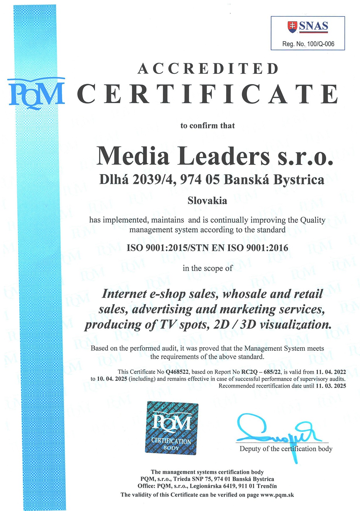 iso 9001 certification