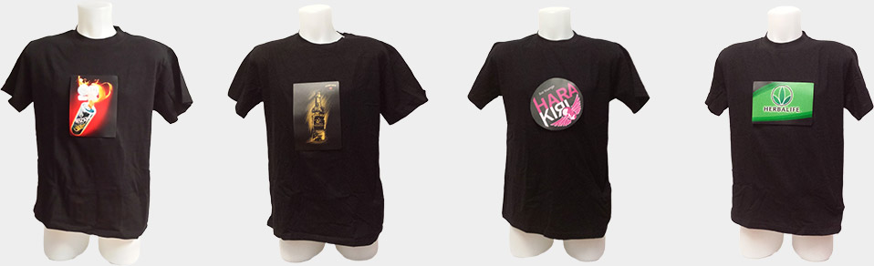 Custom light up LED T Shirts with your design Order