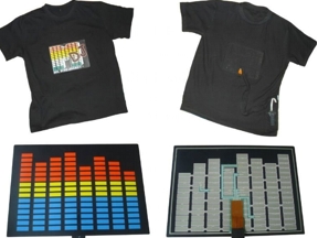 How does LED light up t-shirts work?